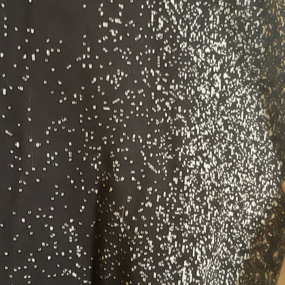 Nic & Zoe long leggings.  Black with cream splatter.  Good condition.  Size Med. - Picture 2 of 3